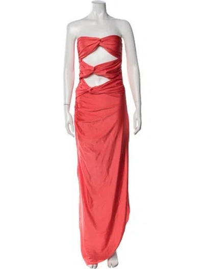 Pre-owned Baobab Strapless Long Dress W/ Tags In Pink