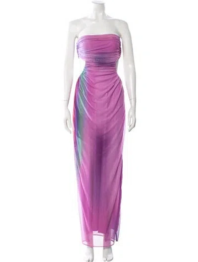 Pre-owned Baobab Strapless Long Dress W/ Tags In Purple