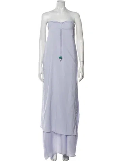 Pre-owned Baobab Strapless Long Dress W/ Tags In Purple