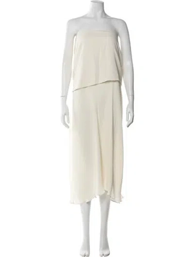 Pre-owned Baobab Strapless Midi Length Dress W/ Tags In Neutral