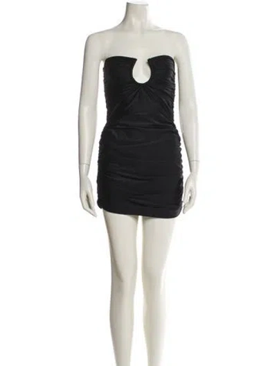 Pre-owned Baobab Strapless Mini Dress In Neutral