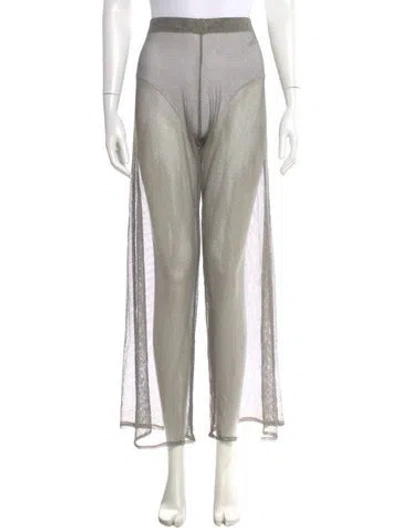 Pre-owned Baobab Striped Wide Leg Pants W/ Tags In Gold
