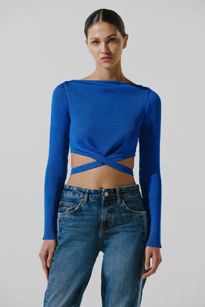 Baobab Tara Crop Top In Blue