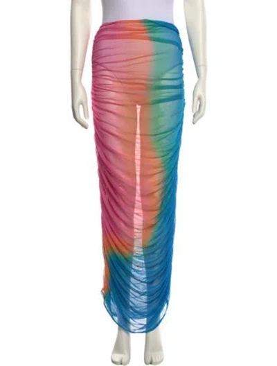 Pre-owned Baobab Tie-dye Print Long Skirt W/ Tags In Pink