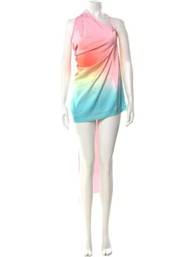 Pre-owned Baobab Tie-dye Print Mini Dress W/ Tags In Multi