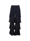 Baobab Tiered Ruffled Trousers In Multi