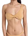 Baobab Twist Top In Gold In Orange
