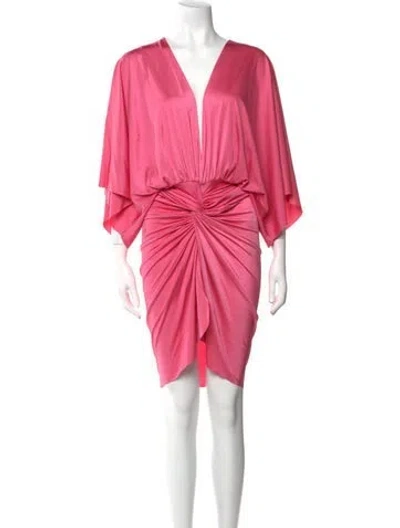 Pre-owned Baobab V-neck Knee-length Dress W/ Tags In Pink