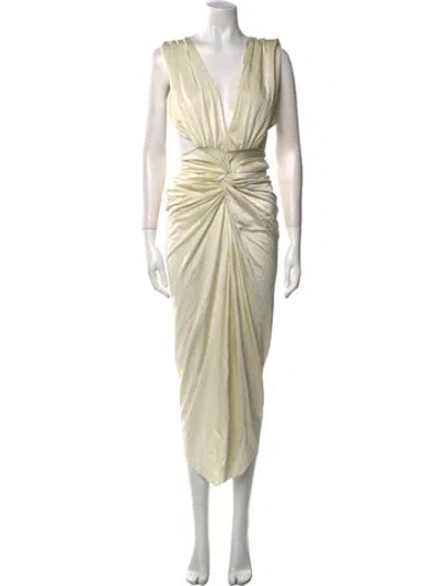 Pre-owned Baobab V-neck Long Dress W/ Tags In Neutral