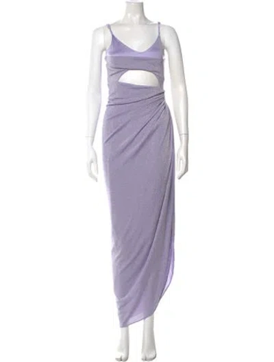 Pre-owned Baobab V-neck Long Dress W/ Tags In Purple