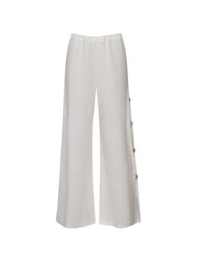 BAOBAB WAYRA RESIN-STONES EMBELLISHED-SLIT TROUSERS