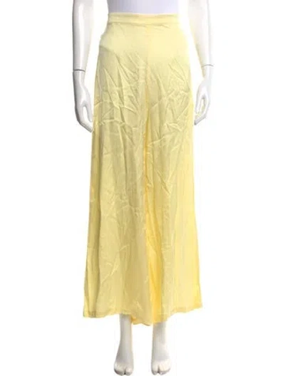 Pre-owned Baobab Wide Leg Pants In Yellow