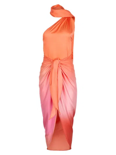 Baobab Women's Sarakiniko Lora Ombré One-shoulder Maxi Dress In Pink