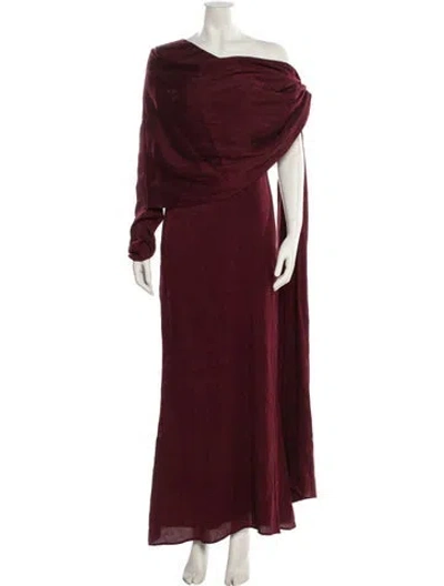 Pre-owned Baobab Wool Long Dress W/ Tags In Burgundy