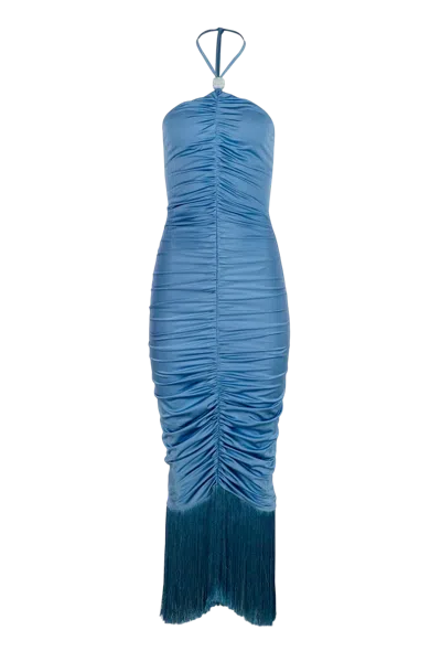 Baobab Zoe Maxi Dress In Blue