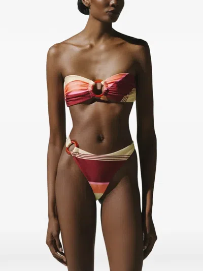 Baobab Zur Ring-detail Bikini Bottoms In Multi