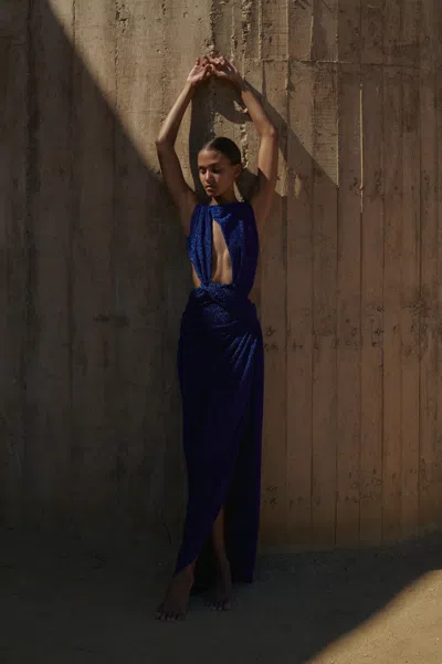 Baobab Zuri Maxi Dress In Blue