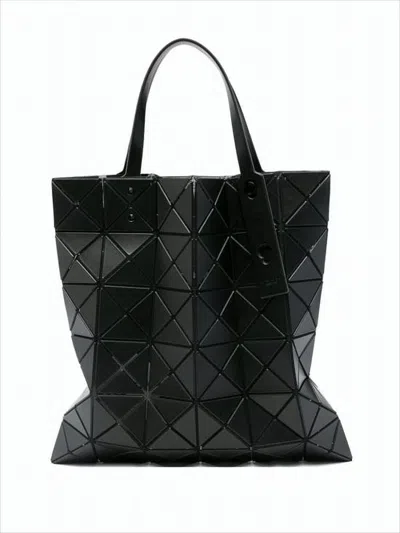 Baobao Geometric Black Tote Bag In White