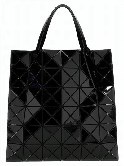 Baobao Geometric Black Tote Bag With Faceted Surface