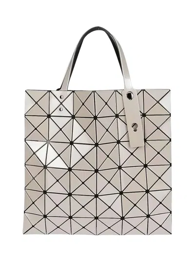 Baobao Geometric Tote Bag With Glossy Finish In Gray