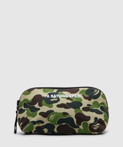 Bape - A Bathing Ape Abc Camo Pouch In Green