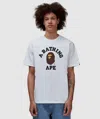 Bape - A Bathing Ape College T-shirt In White