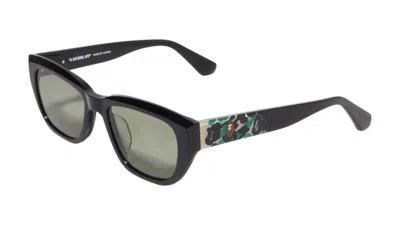 Pre-owned Bape 10 Sunglasses In Black