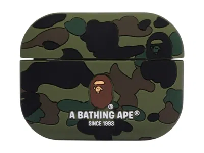 Pre-owned Bape 1st Camo Airpods Pro Case In Green