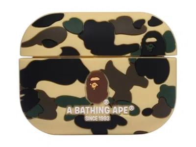 Pre-owned Bape 1st Camo Airpods Pro Case In Yellow