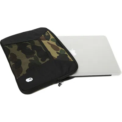 Pre-owned Bape 1st Camo Block Pc Case In Black