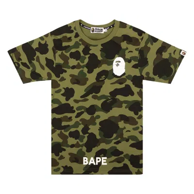 Pre-owned Bape 1st Camo By A Bathing Ape Tee 'green'