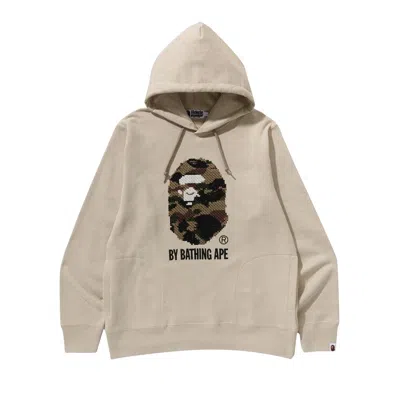 Pre-owned Bape 1st Camo By Bathing Ape Pullover Hoodie 'beige' | Tan | Men's Size M
