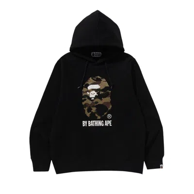 Pre-owned Bape 1st Camo By Bathing Ape Pullover Hoodie 'black' | Men's Size Xl