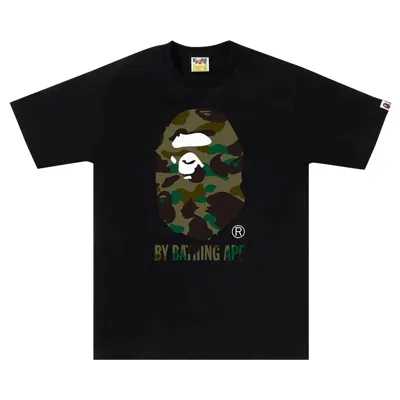 Pre-owned Bape 1st Camo By Bathing Ape Tee 'black/green' | Men's Size Xxl
