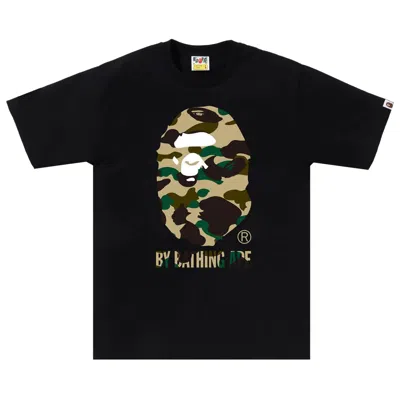 Pre-owned Bape 1st Camo By Bathing Ape Tee 'black/yellow'
