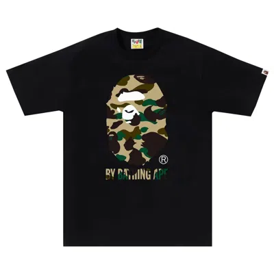 Pre-owned Bape 1st Camo By Bathing Ape Tee 'black/yellow' | Men's Size Xl