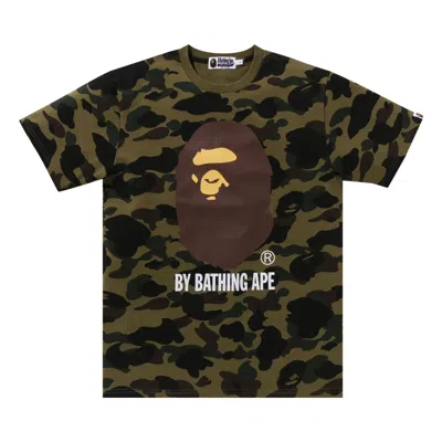 Pre-owned Bape 1st Camo By Bathing Ape Tee 'green'