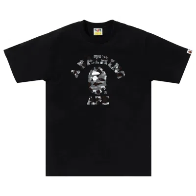 Pre-owned Bape 1st Camo College Tee 'black/grey' | Men's Size Xl