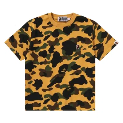 Pre-owned Bape 1st Camo Cropped Tee 'yellow' | Women's Size L