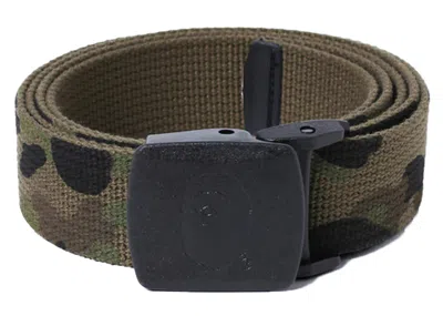 Pre-owned Bape 1st Camo Gi Belt In Green