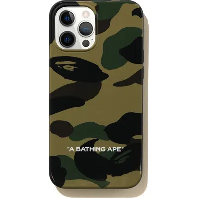 Pre-owned Bape 1st Camo Iphone 12 Pro Max Case In Green