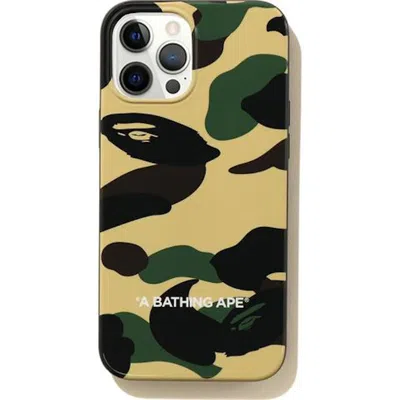 Pre-owned Bape 1st Camo Iphone 12 Pro Max Case In Yellow