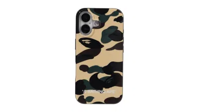Pre-owned Bape 1st Camo Iphone 16 Case In Yellow