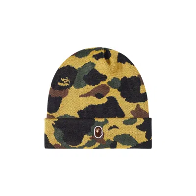 Pre-owned Bape 1st Camo Knit Cap 'green'