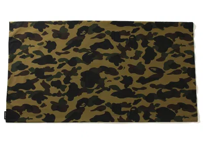 Pre-owned Bape 1st Camo Large Pillow Case In Green