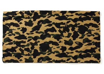 Pre-owned Bape 1st Camo Large Pillow Case In Yellow