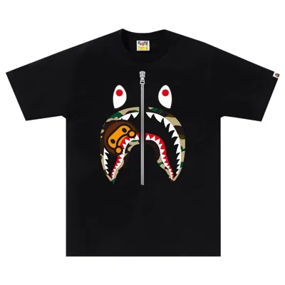 Pre-owned Bape 1st Camo Milo Shark Tee 'black/yellow' | Men's Size S