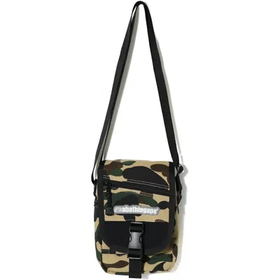 Pre-owned Bape 1st Camo Mini Shoulder Bag In Yellow