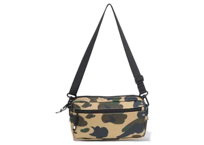 Pre-owned Bape 1st Camo Mini Shoulder Bag (ss23) In Yellow