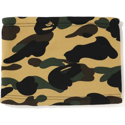 Pre-owned Bape 1st Camo Neck Warmer In Yellow